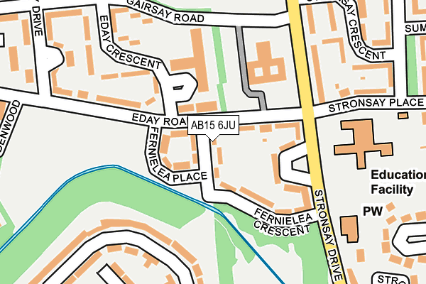 AB15 6JU map - OS OpenMap – Local (Ordnance Survey) AB15 6JU map - OS OpenMap – Local (Ordnance Survey)