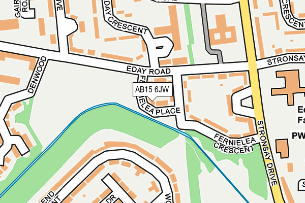 AB15 6JW map - OS OpenMap – Local (Ordnance Survey) AB15 6JW map - OS OpenMap – Local (Ordnance Survey)