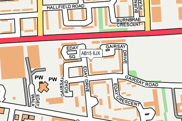 AB15 6JX map - OS OpenMap – Local (Ordnance Survey) AB15 6JX map - OS OpenMap – Local (Ordnance Survey)