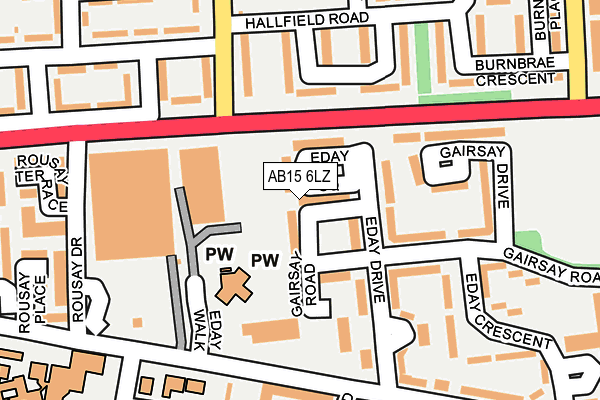 AB15 6LZ map - OS OpenMap – Local (Ordnance Survey) AB15 6LZ map - OS OpenMap – Local (Ordnance Survey)