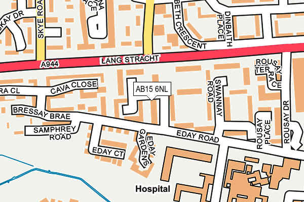 AB15 6NL map - OS OpenMap – Local (Ordnance Survey) AB15 6NL map - OS OpenMap – Local (Ordnance Survey)
