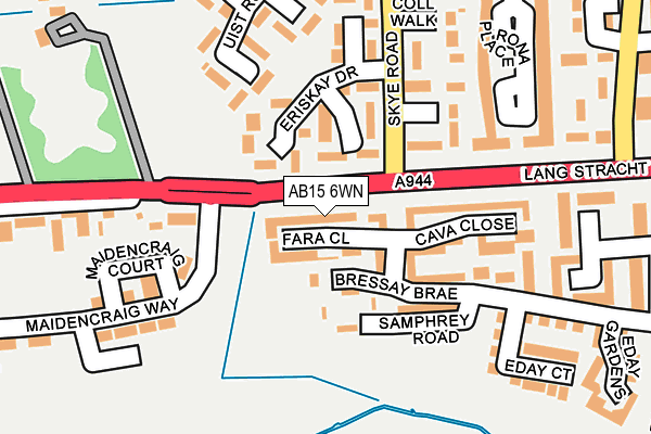 AB15 6WN map - OS OpenMap – Local (Ordnance Survey) AB15 6WN map - OS OpenMap – Local (Ordnance Survey)