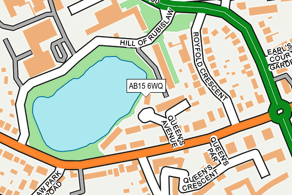 AB15 6WQ map - OS OpenMap – Local (Ordnance Survey) AB15 6WQ map - OS OpenMap – Local (Ordnance Survey)