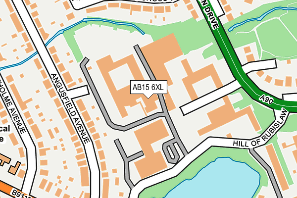 AB15 6XL map - OS OpenMap – Local (Ordnance Survey) AB15 6XL map - OS OpenMap – Local (Ordnance Survey)