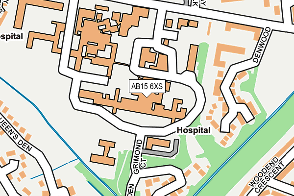 AB15 6XS map - OS OpenMap – Local (Ordnance Survey) AB15 6XS map - OS OpenMap – Local (Ordnance Survey)