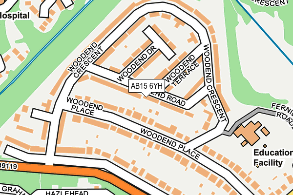 AB15 6YH map - OS OpenMap – Local (Ordnance Survey) AB15 6YH map - OS OpenMap – Local (Ordnance Survey)