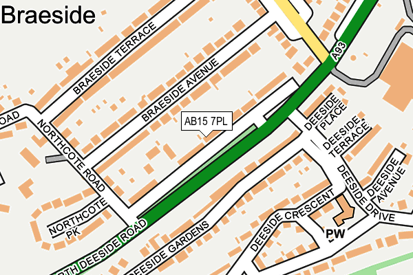 AB15 7PL map - OS OpenMap – Local (Ordnance Survey) AB15 7PL map - OS OpenMap – Local (Ordnance Survey)