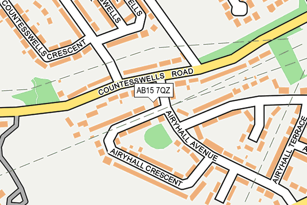 AB15 7QZ map - OS OpenMap – Local (Ordnance Survey) AB15 7QZ map - OS OpenMap – Local (Ordnance Survey)