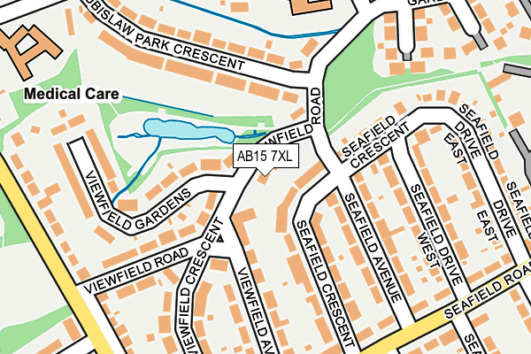 AB15 7XL map - OS OpenMap – Local (Ordnance Survey) AB15 7XL map - OS OpenMap – Local (Ordnance Survey)