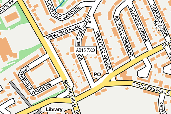 AB15 7XQ map - OS OpenMap – Local (Ordnance Survey) AB15 7XQ map - OS OpenMap – Local (Ordnance Survey)