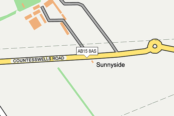 AB15 8AS map - OS OpenMap – Local (Ordnance Survey)