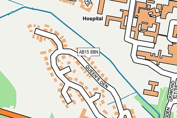 AB15 8BN map - OS OpenMap – Local (Ordnance Survey) AB15 8BN map - OS OpenMap – Local (Ordnance Survey)