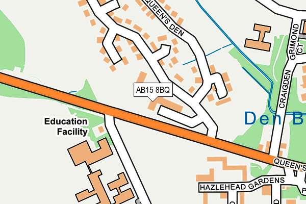 AB15 8BQ map - OS OpenMap – Local (Ordnance Survey) AB15 8BQ map - OS OpenMap – Local (Ordnance Survey)