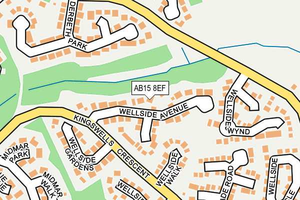 AB15 8EF map - OS OpenMap – Local (Ordnance Survey) AB15 8EF map - OS OpenMap – Local (Ordnance Survey)