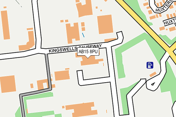 AB15 8PU map - OS OpenMap – Local (Ordnance Survey) AB15 8PU map - OS OpenMap – Local (Ordnance Survey)