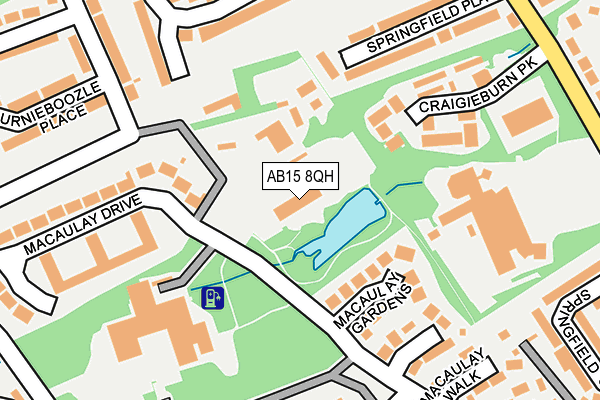 AB15 8QH map - OS OpenMap – Local (Ordnance Survey) AB15 8QH map - OS OpenMap – Local (Ordnance Survey)