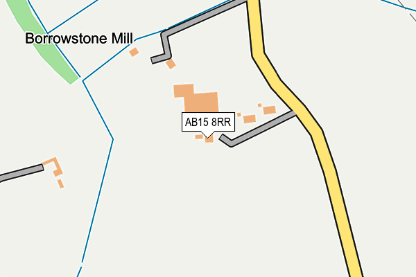 AB15 8RR map - OS OpenMap – Local (Ordnance Survey) AB15 8RR map - OS OpenMap – Local (Ordnance Survey)