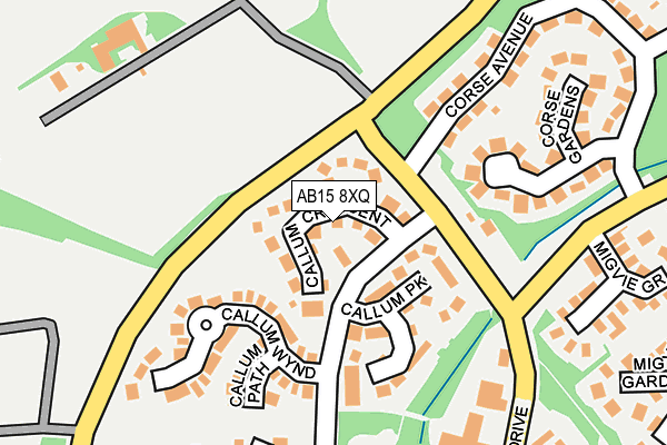 AB15 8XQ map - OS OpenMap – Local (Ordnance Survey) AB15 8XQ map - OS OpenMap – Local (Ordnance Survey)