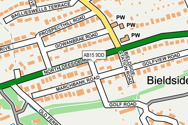 AB15 9DD map - OS OpenMap – Local (Ordnance Survey) AB15 9DD map - OS OpenMap – Local (Ordnance Survey)