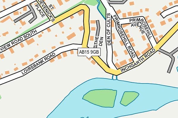 AB15 9GB map - OS OpenMap – Local (Ordnance Survey) AB15 9GB map - OS OpenMap – Local (Ordnance Survey)