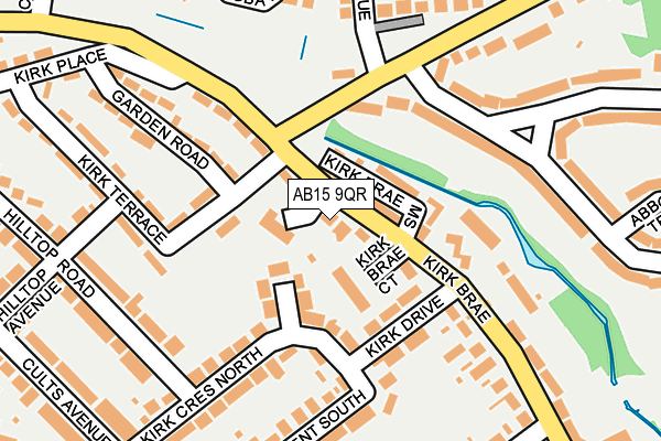 AB15 9QR map - OS OpenMap – Local (Ordnance Survey) AB15 9QR map - OS OpenMap – Local (Ordnance Survey)