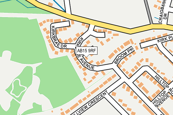 AB15 9RF map - OS OpenMap – Local (Ordnance Survey) AB15 9RF map - OS OpenMap – Local (Ordnance Survey)