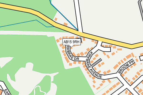 AB15 9RH map - OS OpenMap – Local (Ordnance Survey) AB15 9RH map - OS OpenMap – Local (Ordnance Survey)