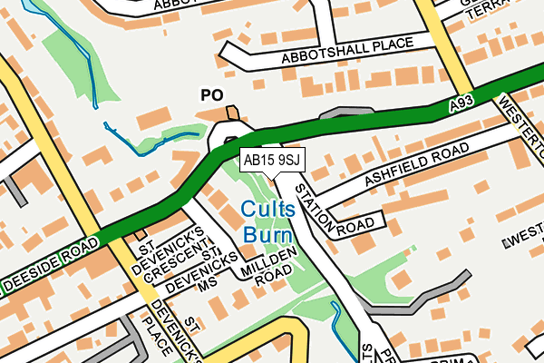 AB15 9SJ map - OS OpenMap – Local (Ordnance Survey) AB15 9SJ map - OS OpenMap – Local (Ordnance Survey)