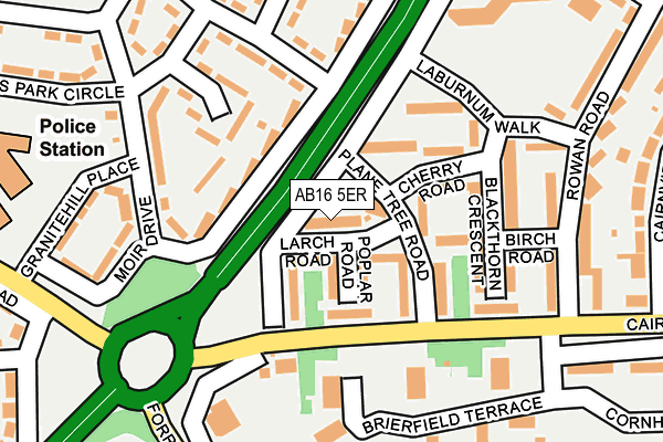 AB16 5ER map - OS OpenMap – Local (Ordnance Survey) AB16 5ER map - OS OpenMap – Local (Ordnance Survey)