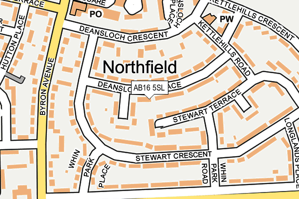 AB16 5SL map - OS OpenMap – Local (Ordnance Survey) AB16 5SL map - OS OpenMap – Local (Ordnance Survey)