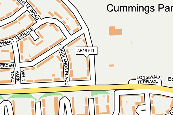 AB16 5TL map - OS OpenMap – Local (Ordnance Survey) AB16 5TL map - OS OpenMap – Local (Ordnance Survey)