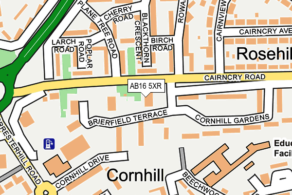 AB16 5XR map - OS OpenMap – Local (Ordnance Survey) AB16 5XR map - OS OpenMap – Local (Ordnance Survey)