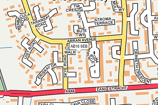 AB16 6EB map - OS OpenMap – Local (Ordnance Survey) AB16 6EB map - OS OpenMap – Local (Ordnance Survey)