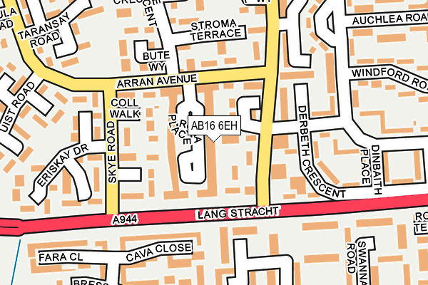 AB16 6EH map - OS OpenMap – Local (Ordnance Survey) AB16 6EH map - OS OpenMap – Local (Ordnance Survey)
