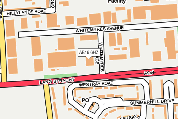 AB16 6HZ map - OS OpenMap – Local (Ordnance Survey) AB16 6HZ map - OS OpenMap – Local (Ordnance Survey)