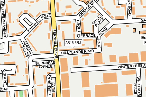 AB16 6RJ map - OS OpenMap – Local (Ordnance Survey) AB16 6RJ map - OS OpenMap – Local (Ordnance Survey)
