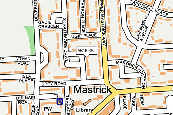 AB16 6SJ map - OS OpenMap – Local (Ordnance Survey) AB16 6SJ map - OS OpenMap – Local (Ordnance Survey)