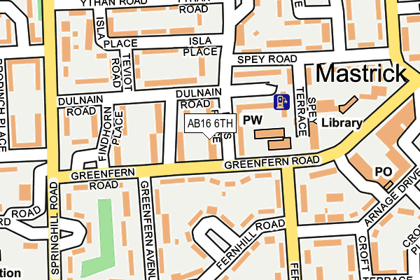 AB16 6TH map - OS OpenMap – Local (Ordnance Survey) AB16 6TH map - OS OpenMap – Local (Ordnance Survey)