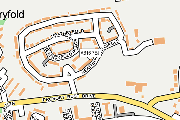 AB16 7EJ map - OS OpenMap – Local (Ordnance Survey) AB16 7EJ map - OS OpenMap – Local (Ordnance Survey)