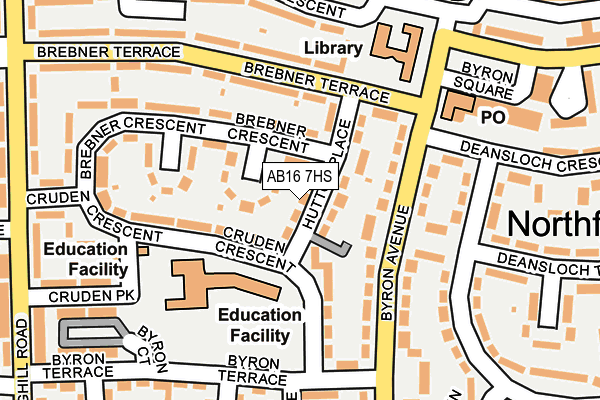 AB16 7HS map - OS OpenMap – Local (Ordnance Survey) AB16 7HS map - OS OpenMap – Local (Ordnance Survey)