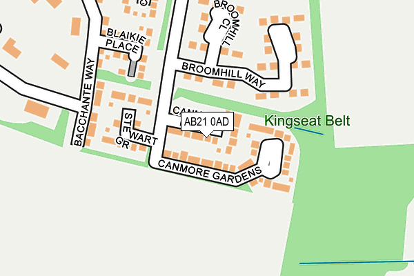 AB21 0AD map - OS OpenMap – Local (Ordnance Survey) AB21 0AD map - OS OpenMap – Local (Ordnance Survey)