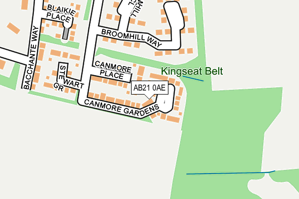 AB21 0AE map - OS OpenMap – Local (Ordnance Survey) AB21 0AE map - OS OpenMap – Local (Ordnance Survey)
