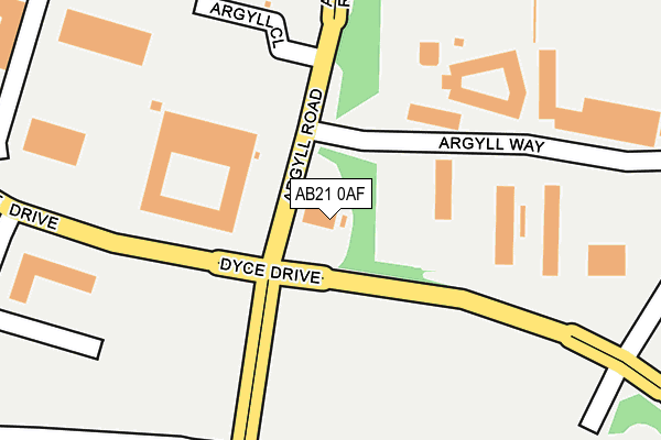 AB21 0AF map - OS OpenMap – Local (Ordnance Survey) AB21 0AF map - OS OpenMap – Local (Ordnance Survey)