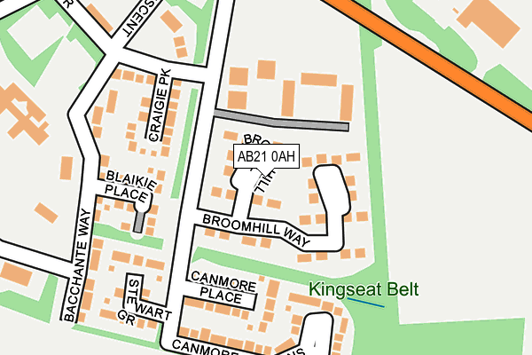 AB21 0AH map - OS OpenMap – Local (Ordnance Survey) AB21 0AH map - OS OpenMap – Local (Ordnance Survey)
