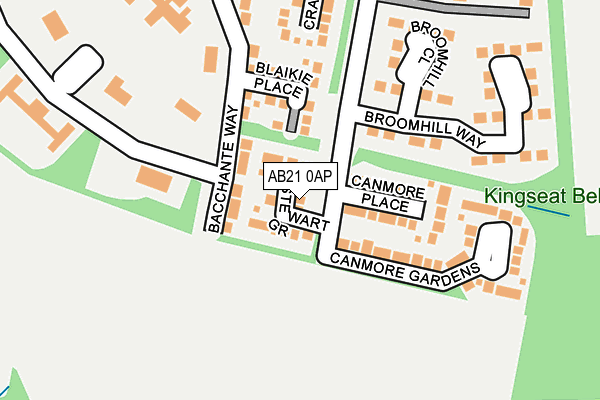 AB21 0AP map - OS OpenMap – Local (Ordnance Survey) AB21 0AP map - OS OpenMap – Local (Ordnance Survey)