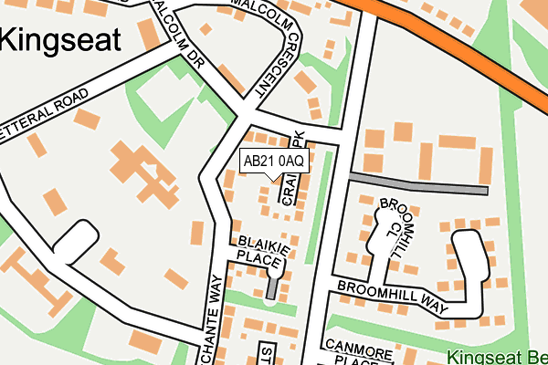 AB21 0AQ map - OS OpenMap – Local (Ordnance Survey) AB21 0AQ map - OS OpenMap – Local (Ordnance Survey)