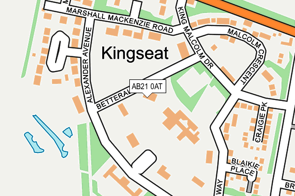 AB21 0AT map - OS OpenMap – Local (Ordnance Survey) AB21 0AT map - OS OpenMap – Local (Ordnance Survey)