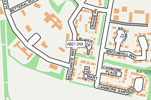 AB21 0AX map - OS OpenMap – Local (Ordnance Survey) AB21 0AX map - OS OpenMap – Local (Ordnance Survey)