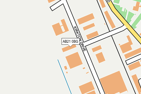 AB21 0BG map - OS OpenMap – Local (Ordnance Survey) AB21 0BG map - OS OpenMap – Local (Ordnance Survey)