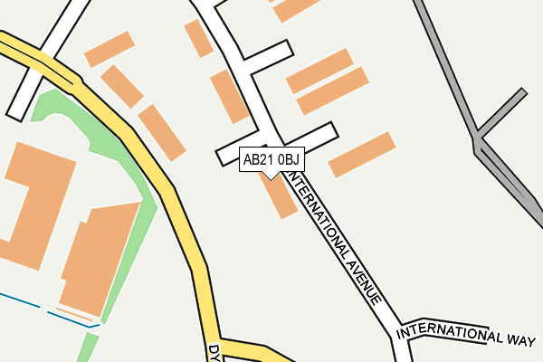AB21 0BJ map - OS OpenMap – Local (Ordnance Survey) AB21 0BJ map - OS OpenMap – Local (Ordnance Survey)